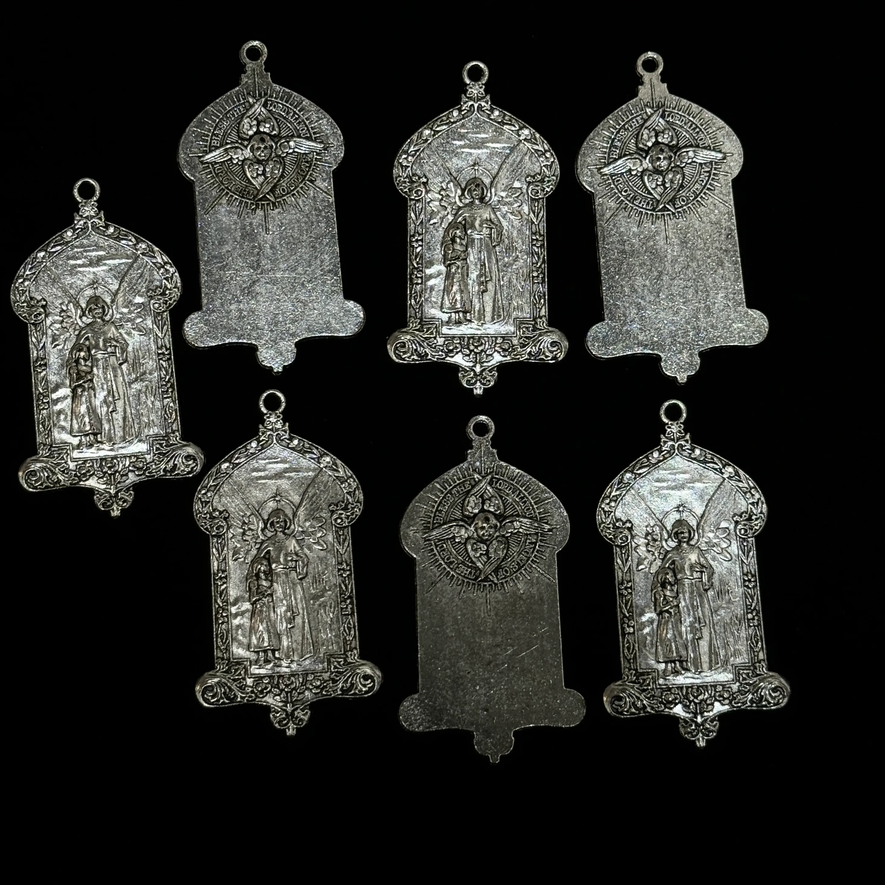 Authentic The Archangel's Threshold: Double-Sided Gothic Guardian Medal