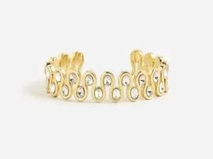 Authentic The Celestial Squiggle: A Radiant Cuff of Fluid Energy