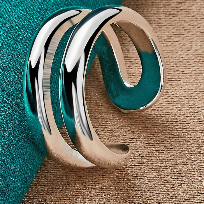 Authentic Eternal Bond Ring The Double Circle Of Sacred Unity In Sterling Silver