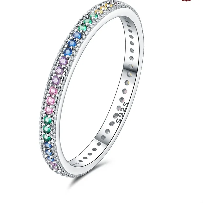Authentic The Eternal Bond Double Band Ring in 925 Sterling Silver