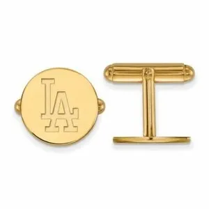 Authentic The Celestial Dodgers Gold-Plated Sterling Silver Cuff Links