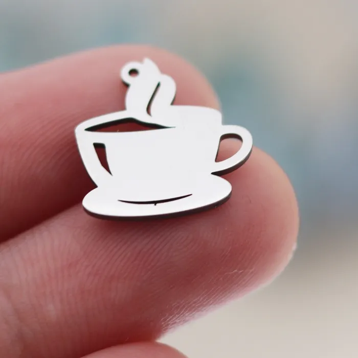 Authentic The Alchemist's Brew: Celestial Coffee Cup Charms of Vitality
