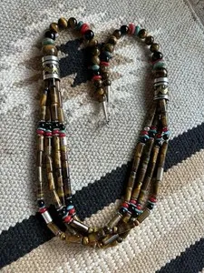 Authentic The Golden Visionary: Sterling Silver and Tiger Eye Sacred Talisman