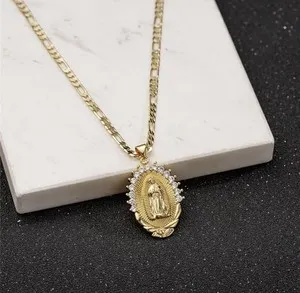 Authentic The Golden Madonna: 14k Gold Plated Virgin Mary Sacred Talisman