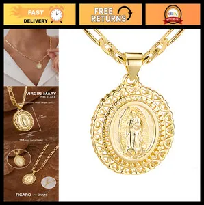 Authentic Luminous Grace: The Virgen de Guadalupe Sacred Pendant