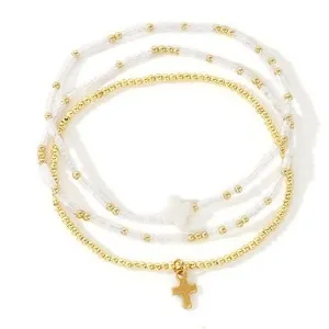 Authentic Celestial Radiance: The Sacred Cross Beaded Talisman