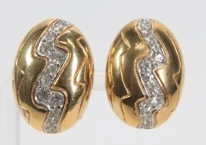 Authentic Adolfo for Joseph Mazer 1970s Radiant Gold-Plated Vintage Earrings