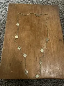 Authentic Radiant Luminary Gold-Plated Emblem Station Necklace