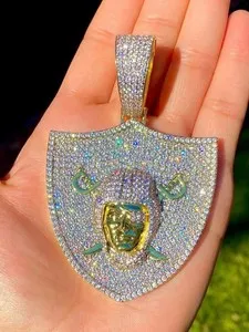 Authentic The Sovereign Marauder: 14K Gold-Plated Celestial Guardian Pendant