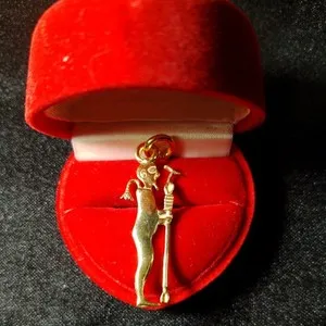 Authentic The Sovereign Seed: Gold-Plated Sterling Silver King of Fertility Talisman