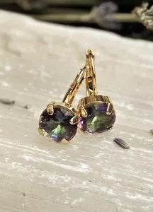 Authentic Mystic Awakening: 8.6 Carat Quartz Guardian Earrings