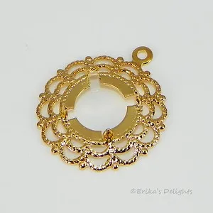 Authentic The Golden Filigree Cabochon Drop Setting