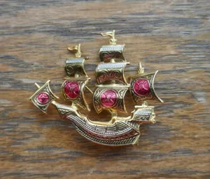 Authentic The Mariner's Vow: Vintage Damascene Galleon of Gilded Horizons
