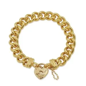 Authentic The Golden Pulse Curb Chain & Vegas Heart Talisman