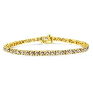 Authentic Radiant Luminary: The 14K Gold-Plated Diamond Constellation Bracelet