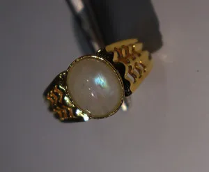 Authentic The Lunar Solstice Gold-Plated Moonstone Talisman