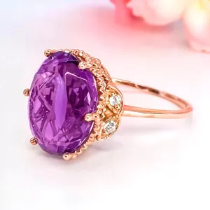 Authentic The Celestial Halo Crown: A Radiant Amethyst Sovereign Ring