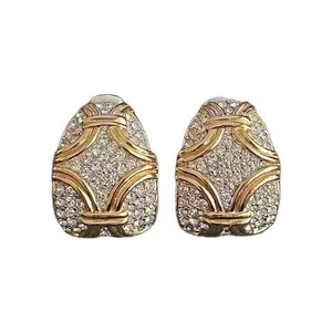 Authentic Ciner 1980s Constellation Diamante Clip-On Earrings