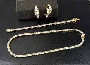 Authentic The Gilded Crown Princess Tennis Necklace Set