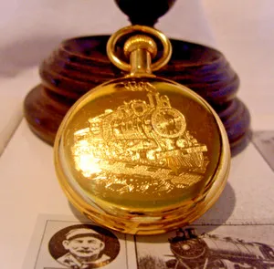 Authentic The Iron Pathkeeper: 1970 Railway Locomotive Gold-Plated Timepiece