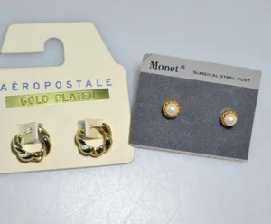 Authentic Luminous Lunar Orbs: Gold-Plated Celestial Hoops