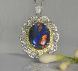 Authentic Celestial Fire: The Australian Opal Astral Pendant