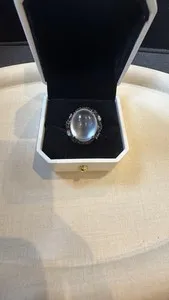 Authentic The Frost of Eternity Moissanite and Russian Quartz Gold-Plated Talisman