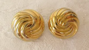 Authentic The Crowned Spiral: Vintage Trifari Gilded Vortex Talismans