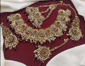 Authentic Celestial Gold‑Plated Bridal Ensemble – Bollywood‑Inspired Sacred Elegance