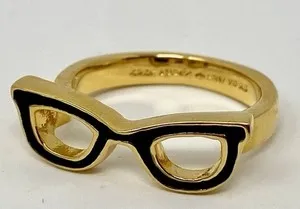 Authentic The Spectacle of Vision: 12k Gold-Plated Celestial Ring