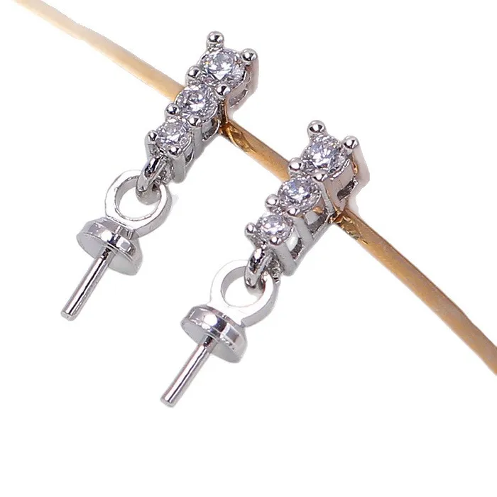 Authentic Radiant Princess Zircon and Pearl Sacred Resonance Earrings and Pendant Set
