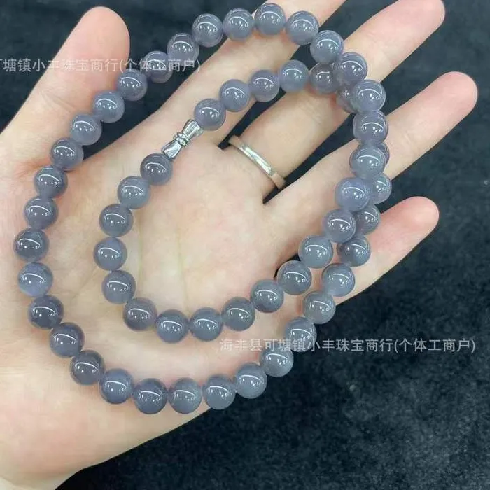 Authentic The Celestial Mother: Smoky Purple Hetian Jade Goddess Talisman