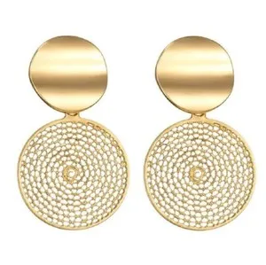 Authentic Celestial Web Dreamcatcher Geometric Dangle Earrings