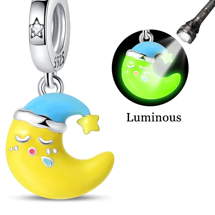 Authentic Luminous Lunar Dream 925 Sterling Silver Talisman