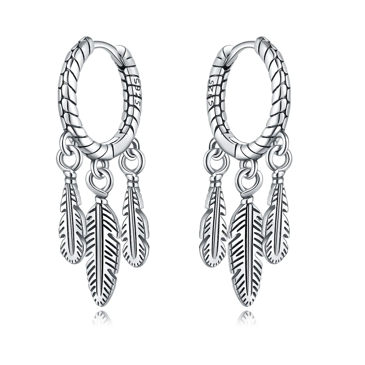 Authentic Orstarry 925 Sterling Silver Dream Catcher Tassel Drop Earrings Original Jewelry Birthday
