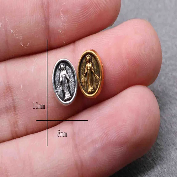 Authentic Sacred Devotion Gold Plated Virgin Mary Artisan Meditation Bracelet