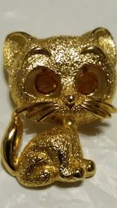 Authentic The Gilded Familiar: Articulated Vision Kitten Talisman