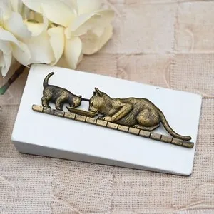 Authentic The Feline Bond Antiqued Gold Talisman