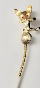 Authentic Whispers of the Crimson Gaze: Enchanted Kitten Amulet