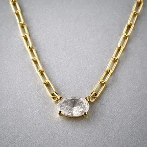 Authentic The Radiant Luminary: Gold-Plated 925 Sterling Silver and Cubic Zirconia Pendant