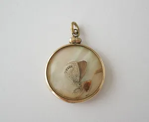 Authentic The Nocturnal Bloom: Gilded Moth and Pressed Flora Amulet