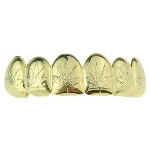 Authentic The Golden Botanica Leaf Talisman - 14K Gold Plated Herbaceous Grills