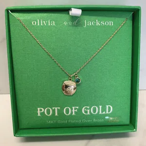 Authentic The Golden Vessel of Fortune: Olivia & Jackson Pot of Gold Necklace