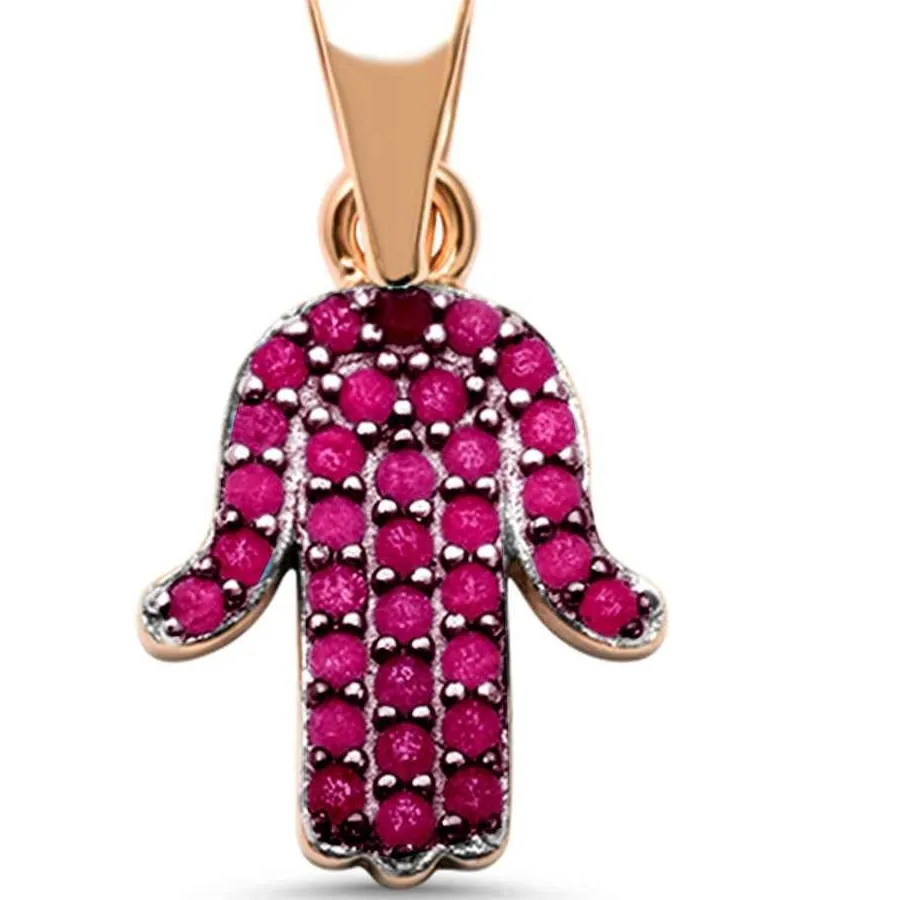 Authentic Guardian of Fortune, Ruby-Eyed Hamsa Hand of Protection