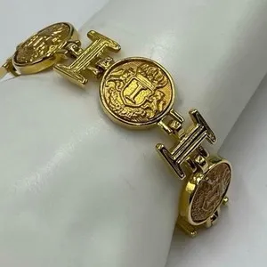 Authentic The Ivanna Trump Heritage Shield Coin Gold-Plated Talisman Bracelet