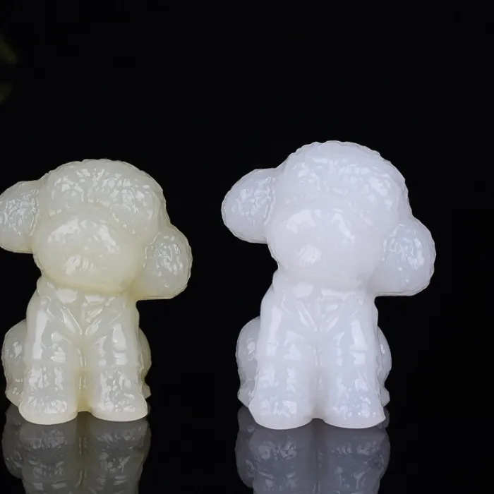 Authentic The Guardian Spirit: Sacred Afghan White Jade Canine Amulet