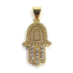 Authentic Celestial Hamsa: The Gilded Hand of Infinite Protection