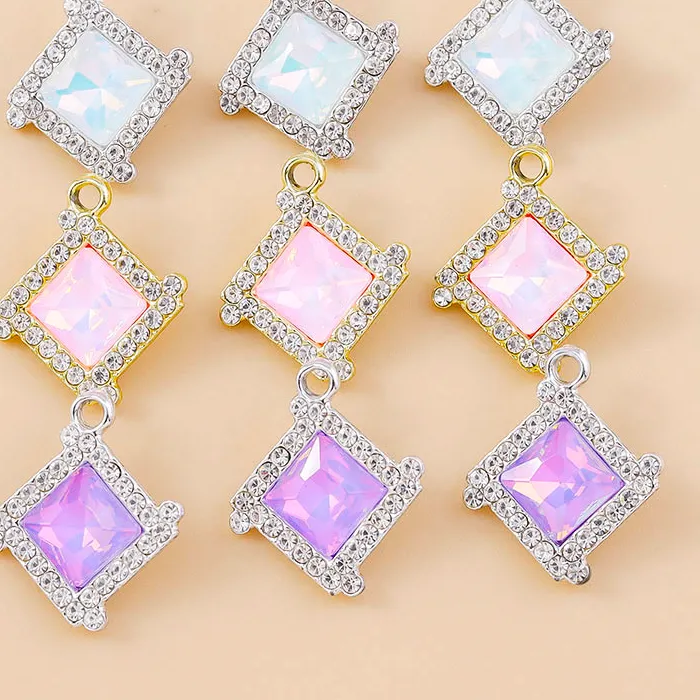 Authentic Radiant Square Manifestation Charms: Vessels of Luminous Clarity