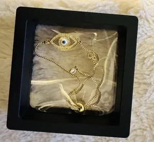 Authentic Aegis of the Azure Gaze Gold-Plated Cable Chain Bracelet
