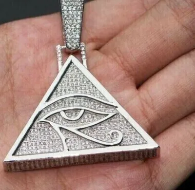 Authentic The Solar Eye of Protection: 14K Gold-Plated Horus Amulet